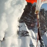 Descente en ski puis parachute !