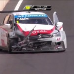 Crash WTCC 2014 : Mehdi Bennani et Tom Coronel