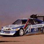 Ari Vatanen et sa Peugeot 405 T16 au Pikes Peak (1988)