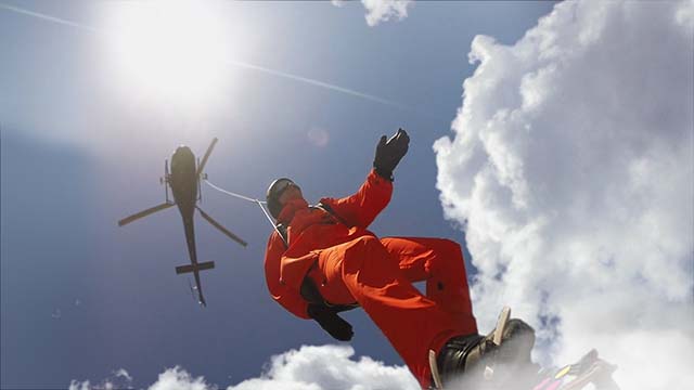 Snowboard dans les nuages