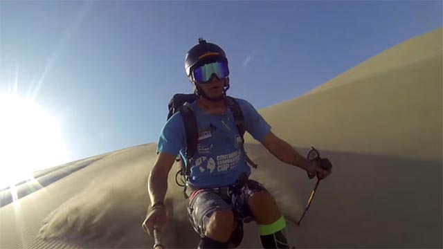 ski sur le sable