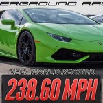 Record du monde de vitesse en Lamborghini Huracan : 384km/h !