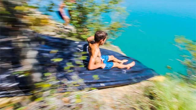 cliff slip and slide