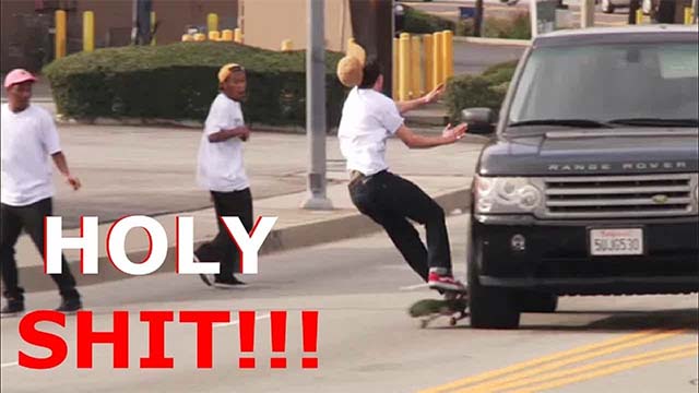 pires chutes skateboard