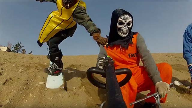 snowboard sur sable