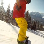 Descente en snowboard : Lac Louise