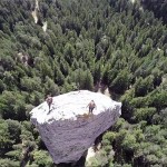 Escalade du Monolithe de Sardières filmé en drone !