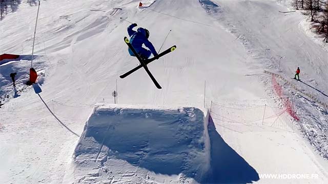 ski freestyle drone