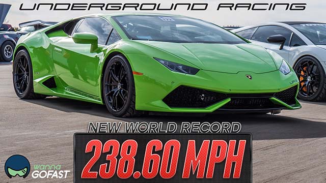 Record du monde de vitesse en Lamborghini Huracan