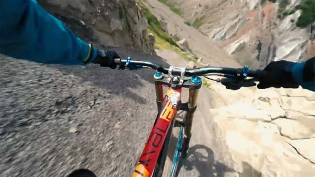 Descente VTT Freeride de Vincent Lupin en Alaska