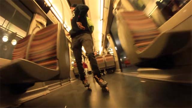 Session Roller Street dans le métro Parisien